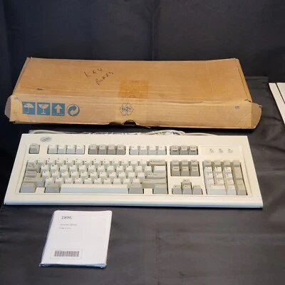 Vintage IBM Model M Mechanical Keyboard Box Manual 1999 Buckling Springs UK - Image 1 of 4