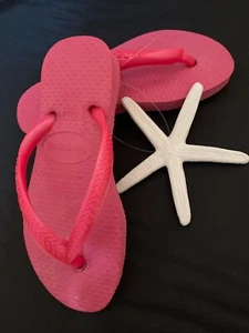 Havaianas Little Girls Flip Flops Pink Childs Size 9 - SALE! - Picture 1 of 3