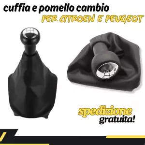 CUFFIA E POMELLO CAMBIO 5 MARCE CITROEN C3 XSARA - Peugeot 206 207 307 308 407 - Picture 1 of 9