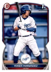 2023 Bowman 1st Yeiner Fernandez Rookie RC Insert Set Prospect Dodgers #138 - Picture 1 of 2