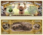 Sloths Mammals Commemorative Million Dollar Bills x 2 Tropical Rainforests 