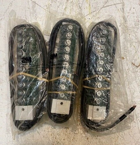 3 Qty of 3M 10 Pr. IDC Terminal Blocks 30" Aircore Cable 80-6113-0734-1 (3 Qty) - Image 1 of 4