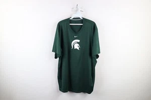 Nike Mens XL Travis Scott Center Swoosh Michigan State University T-Shirt Green - Picture 1 of 10