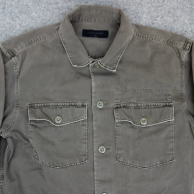 AllSaints Spotter LS Shirt Mens S Brown OverShirt Shacket Work Utility Military - Image 1 of 4