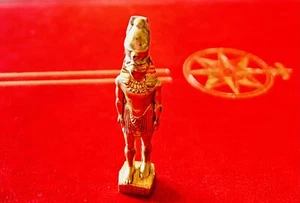 HORUS EGYPTIAN FALCON BIRD GOD MINIATURE METAL FIGURINE STATUE DOLLHOUSE 1:12 - Picture 1 of 24