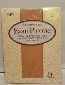 Evan Picone Trasparente Topazio Piccolo Panty Tubo Satinato Controllo Luce Panty Nuovo - Foto 1 di 3