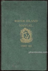 Rhode Island Manual with Rules and Orders 1887-1888 Edwin McGuinness Hardcover - Picture 1 of 1