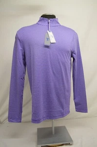 NEW Men's Southern Tide T3 1/4 Zip Pullover Purple Stripe Performance SMALL - Picture 1 of 8