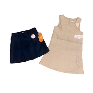 Wonder Nation Girls Uniform Skort and Dress Bundle - Picture 1 of 6