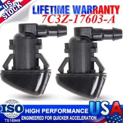 Boquilla de lavadora a chorro de agua para limpiaparabrisas 2 piezas apta para Ford Focus 2008-2011 Foto 1 de 4