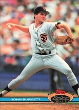 1991 Topps Stadium Club John Burkett San Francisco Giants #119