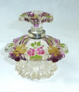 Frasco Friedrich Egermann alrededor de 1835 pintura floral plata - Imagen 1 de 12