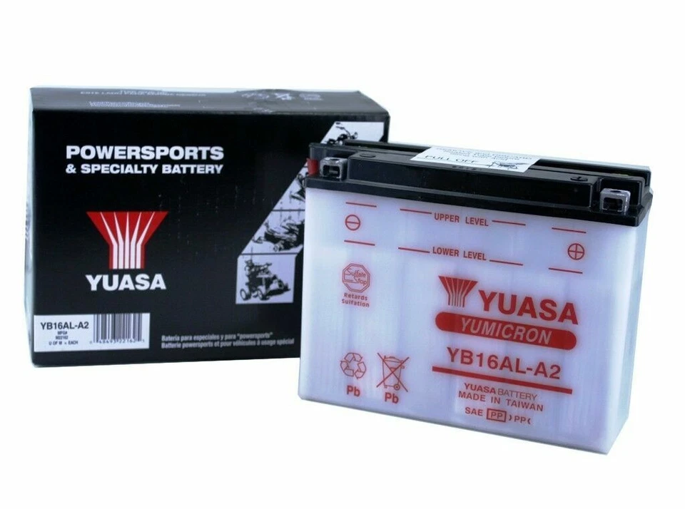 Batería Yuasa YB16AL-A2 Ducati 916 Biposto, Senna, Strada '94-'98 YuMicron 12v Foto 1 de 1