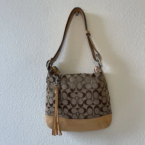 Coach C05K-9362 Khaki Signature Leder Slim Crossbody Schultertasche - Bild 1 von 10