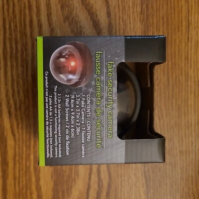 Dummy Camera Fake Security Camera Dome w/ Red LED Light NEW Easy Mount - Image 1 of 4