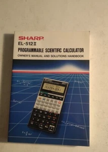 Sharp EL-512H programmierbarer wissenschaftlicher Taschenrechner Bedienungsanleitung & Handbuch. - Bild 1 von 8