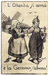 Una donna olandese e un uomo tedesco - I Guerra M. - Giusto - 1916 - Picture 1 of 2