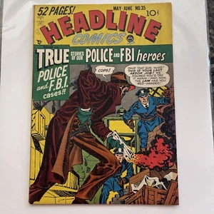 Headline Comics #35 Prize Comics May-June 1949 Kirby Cover And Art - Picture 1 of 3