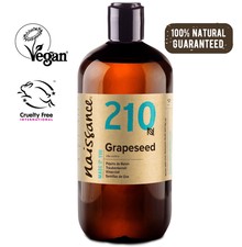 Naissance Grapeseed Oil 500ml Natural Base Carrier Massage Oil