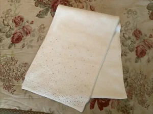 Neu mit Etikett Gap weiß Strass unten Poly Baumwolle Schal Einheitsgröße - Bild 1 von 3