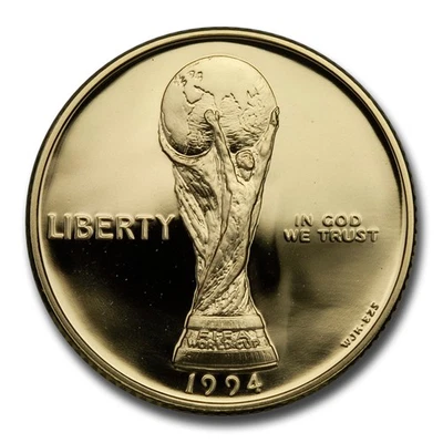 1994-W Gold $5 Commem World Cup Proof (Capsule Only) - Image 1 of 2