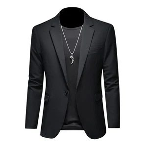 Men's Jacket Casual Suit Blazer Slim-Fit Suit Wedding Business Dress Suit Tops - Picture 1 of 38
