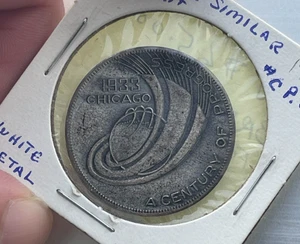 1933 Century of Progress Aerial View Token L2 - Picture 1 of 2