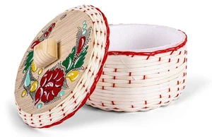 Genuine Mexican Handwoven Tortillero with added Styrofoam Insulation, Fiesta ... - Picture 1 of 7