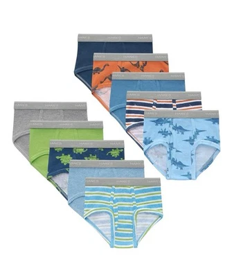 Hanes Toddler Boys Assorted Tagless Brief Underwear 10-pack Size 2T-3T❗️No Tag - Image 1 of 4
