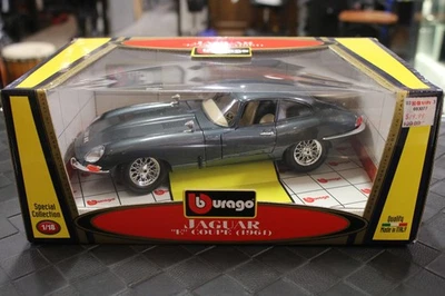 Burago 1961 Jaquar tipo E cupé 1961 coche fundido a presión gris Foto 1 de 4