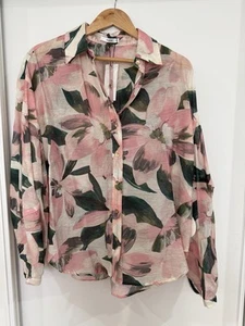 Sheike Pink Floral Long Sleeve Too Size AU10 - Picture 1 of 5