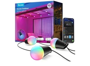 Govee Smart Lichterkette Außen 2, 15M RGBIC Glühbirnen mit Dimmbaren - Bild 1 von 7