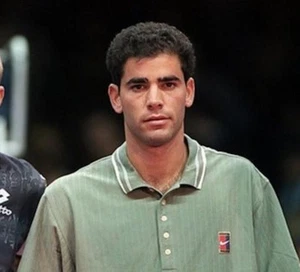 ● RARE PETE SAMPRAS ATP FINALS 1996 TENNIS POLO SHIRT NIKE SIZE MEN'S ADULT XL ● - Picture 1 of 19