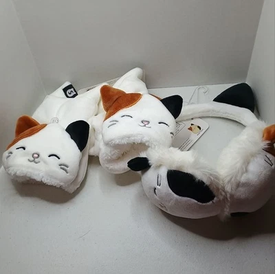 Squishmallows 可爱猫耳儿童耳罩和连指手套套装“Cami” — 第 1/4 张图片