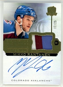 2022-23 UD THE CUP MIKKO RANTANEN SIGNATURE MATERIALS PATCH AUTO #/25 G20 - Picture 1 of 2