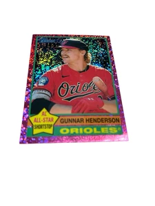 2025 Topps Heritage - Gunnar Henderson #174 Chrome Pink Sparkle Refractor - Picture 1 of 2
