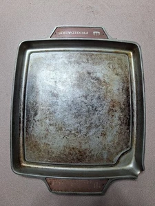 FRIGIDAIRE SQUARE ALUMINUM FRY PAN GRIDDLE WITH HEAT MINDER GUIDE VINTAGE - Picture 1 of 5