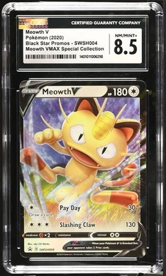 2020 Pokemon SWSH BSP Meowth V SWSH004 Promo CGC 8.5 - Image 1 of 3