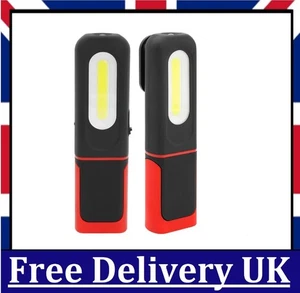 2x Rechargeable COB LED-Work Light Mechanic Work Shop Inspection Lamp Hand Torch - Picture 1 of 7