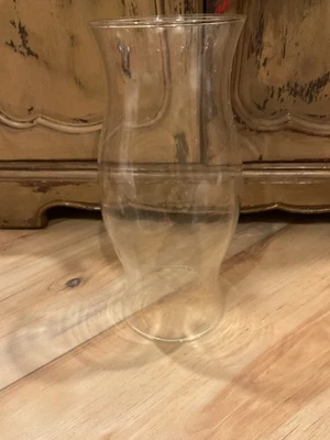 Vintage Clear Glass Hurricane Lantern Globe/Shade Replacement - Image 1 of 2