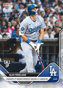 2025 TOPPS NOW MLB CALL UP CARD LOS ANGELES DODGERS ALEX FREELAND #594 1st HR - Picture 1 of 1