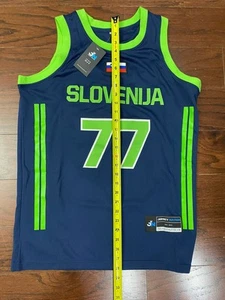 Camiseta de baloncesto nacional Luka Doncic Eslovenia #77 talla M nueva con etiquetas Jersey Nation - Imagen 1 de 4