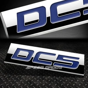 REJILLA DE METAL EMBLEMA MALETERO CALCOMANÍA LOGOTIPO ADORNO INSIGNIA PULIDO AZUL LETRAS DC5 - Imagen 1 de 2