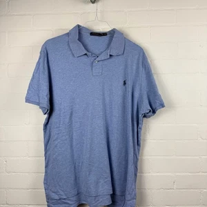 Ralph Lauren Polo Shirt Mens XXL Classic Fit Short Sleeve Blue Casual - Picture 1 of 4