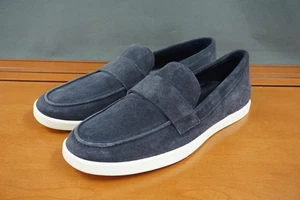 Zapatos Mocasines Vince Shane Para Hombre Talla 8 Azul Gamuza Sin Cordones Informales Comodidad Mínima - Imagen 1 de 11