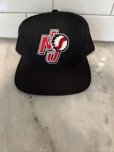 NJ FITTED BASEBALL HAT/CAP, RED/BLACK, OUTDOOR/SPORTS 7 3/8 Umpire? - Picture 1 of 6