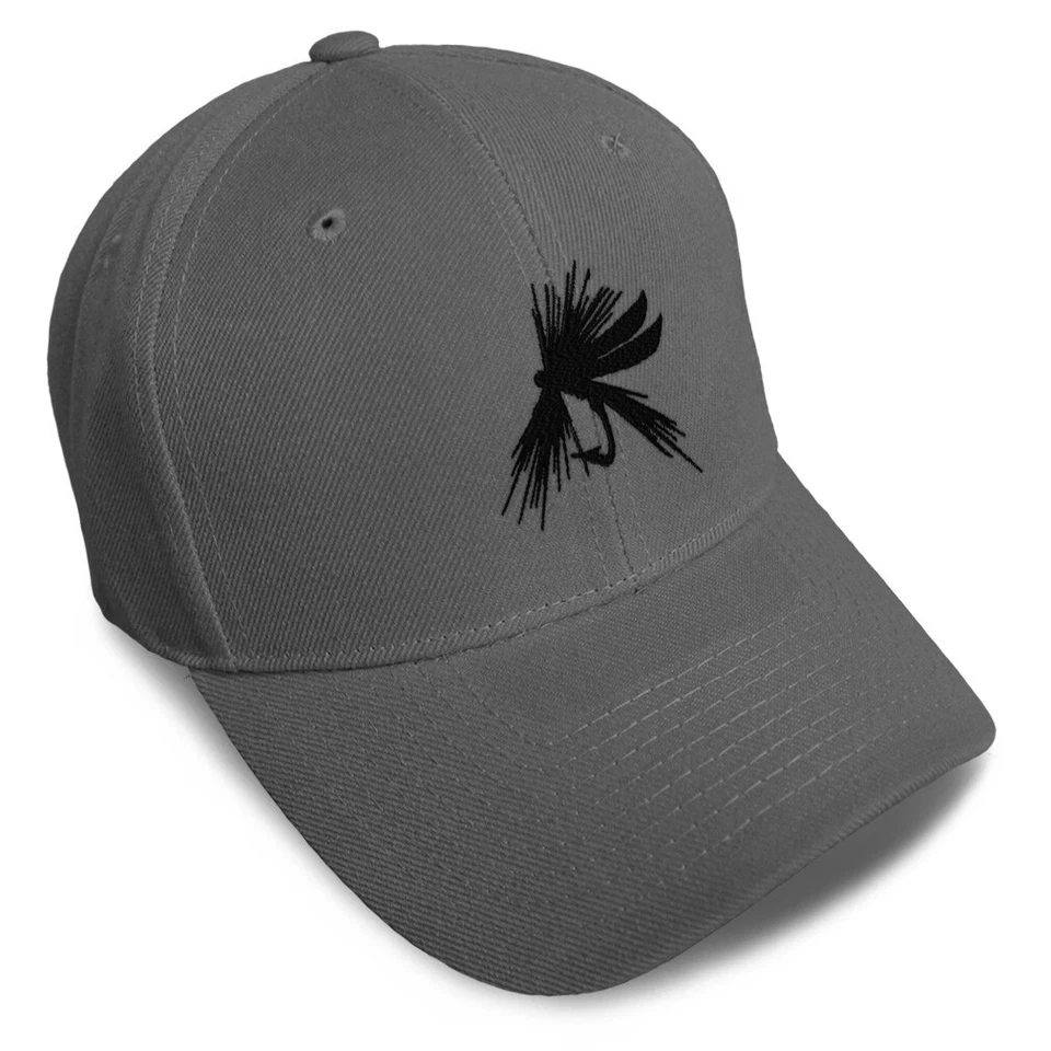 Gorra de béisbol negra con mosca bordada sombreros de papá para hombre y mujer talla 1 Foto 1 de 1