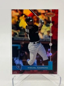 Bowman's Best Miguel Cabrera 2005 rojo paralelo #D 100/199 Sp Marlins - Imagen 1 de 1