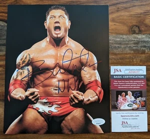 DAVE BAUTISTA SIGNED AUTOGRAPH WWE WRESTLING 8X10 PHOTO JSA COA - Picture 1 of 1