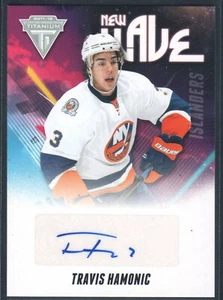 Travis Hamonic New Wave Autographed Card #28 2011-12 Panini Titanium & Extras - Bild 1 von 2